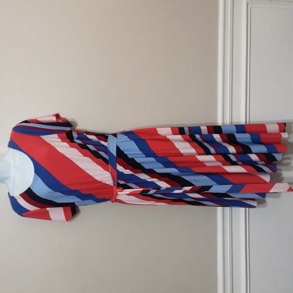 Lane Bryant midi asymmetrical hem dress women 10/12 casual party  y2k Vavztion - Picture 2 of 11